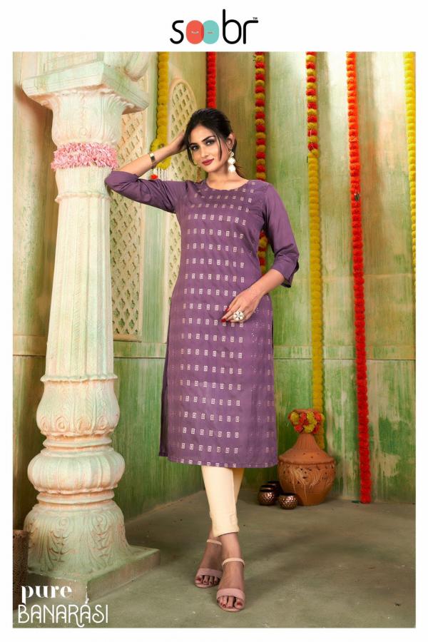 Soobr Banarasi Silk Designer Exclusive Kurti Collection